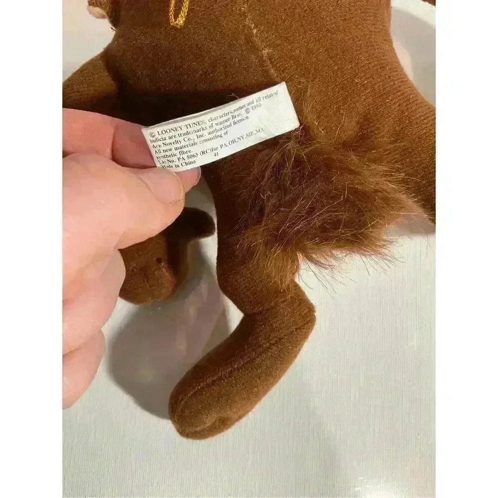 Tasmanian Devil (1994) Looney Tunes Small Novelty Plush with Hoop in back - Picture 4 of 8